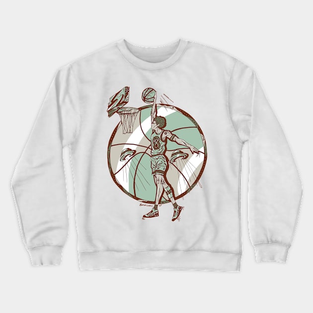 Rust Sage Legendary Baller Number 8 Crewneck Sweatshirt by kenallouis